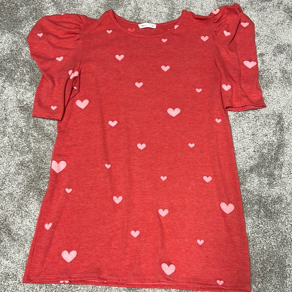 Hearts for puff sleeves women’s blouse